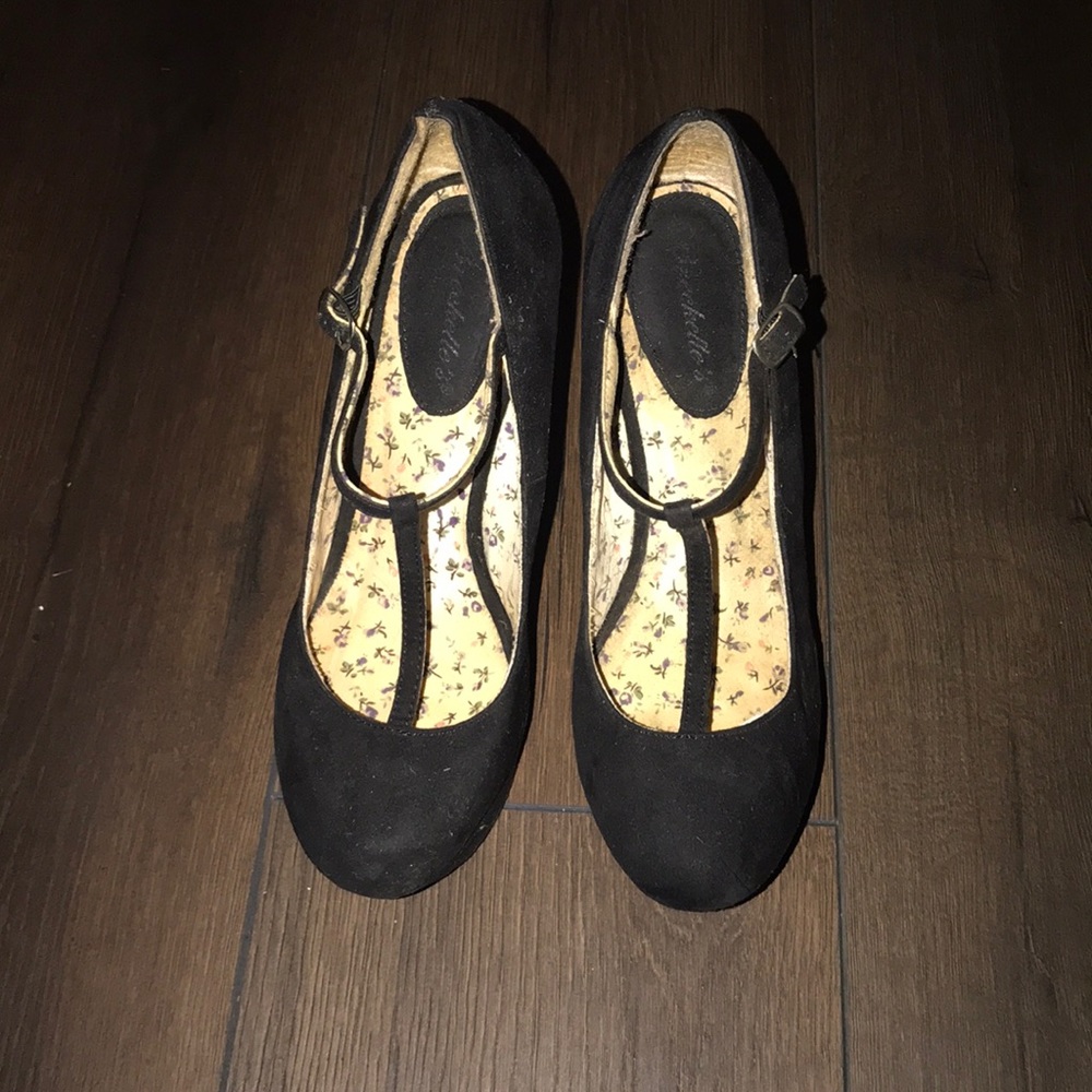 Mary Jane Platforms (Faux Suede)